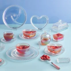 Rory Glass Serving Platter, 25cm, Transparent Serving Platters