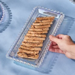 Rory Glass Serving Platter, 30cm, Transparent Serving Platters