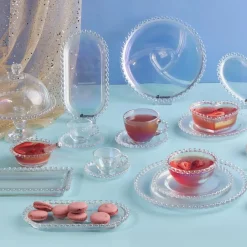 Rory Glass Serving Platter, 30cm, Transparent Serving Platters