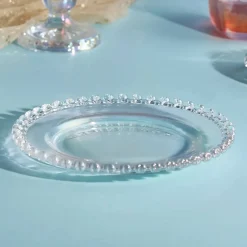 Hot Rory Glass Side Plate, 19cm, Transparent Side Plates