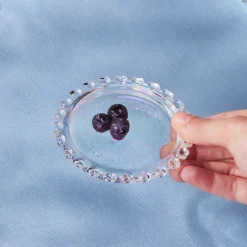 New Rory Glass Snack Bowl, 9cm, Transparent Bowls