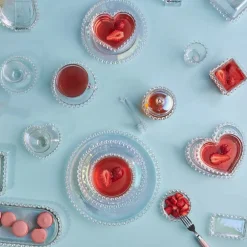 New Rory Glass Snack Bowl, 9cm, Transparent Bowls