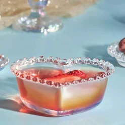 Best Rory Heart Glass CerealSoup Bowl, 13cm, Transparent Bowls