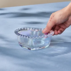 Best Rory Heart Glass CerealSoup Bowl, 13cm, Transparent Bowls