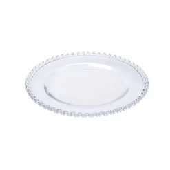 Sale Rory Heart Glass Dinner Plate, 27cm, Transparent Dinner Plates