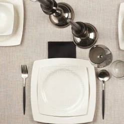 Outlet Royal Lace 24-Piece Porcelain Dinner Set for 6 People, White See All Dinner Sets|Porcelain Dinner Sets