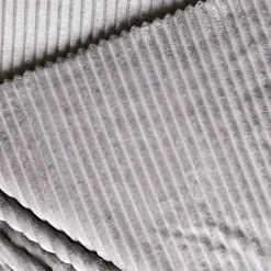 Best Ruby Stripe Wellsoft Blanket, Double, Grey Throws & Blankets