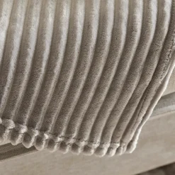 Outlet Ruby Stripe Wellsoft Blanket, Single, Grey Throws & Blankets