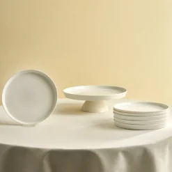 Hot Salvare 7-Piece Bone China Serveware Set for 6 People, White See All Serveware Sets|Forever Bone China Serveware Sets