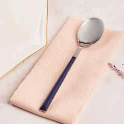 Discount Salzburg Stainless Steel Table Spoon, 20.5cm, Indigo Silver Mix And Match Cutlery