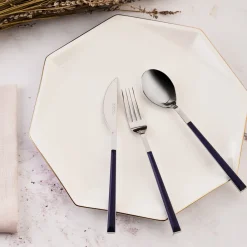 Discount Salzburg Stainless Steel Table Spoon, 20.5cm, Indigo Silver Mix And Match Cutlery