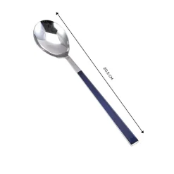 Discount Salzburg Stainless Steel Table Spoon, 20.5cm, Indigo Silver Mix And Match Cutlery