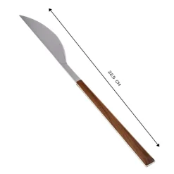 Sale Salzburg Stainless Steel Table Knife, 22.5cm, Brown Mix And Match Cutlery