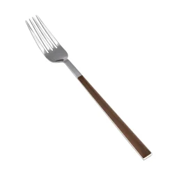 Clearance Salzburg Stainless Steel Table Fork, 21cm, Brown Mix And Match Cutlery