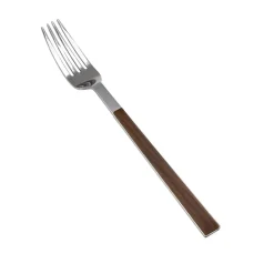 Clearance Salzburg Stainless Steel Dessert Fork, 16.2cm, Brown Mix And Match Cutlery