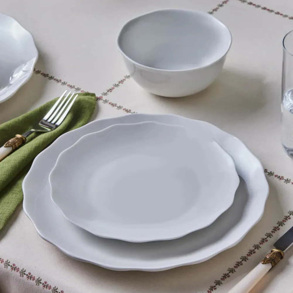 Best Scalloped 18-Piece Porcelain Dinner Set for 6 People, White See All Dinner Sets|Porcelain Dinner Sets