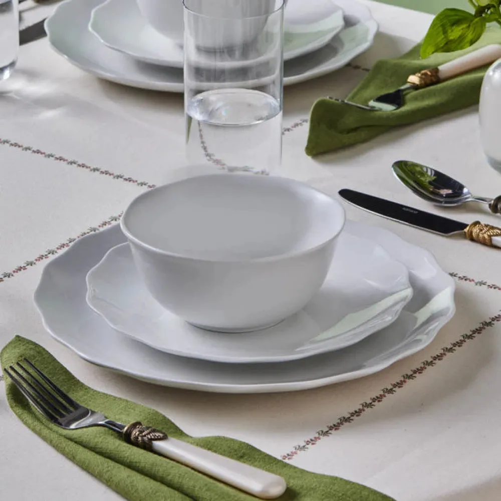 Best Scalloped 18-Piece Porcelain Dinner Set for 6 People, White See All Dinner Sets|Porcelain Dinner Sets