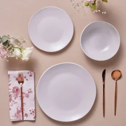 Online Scarlet 18-Piece Stoneware Dinner Set for 6 People, White See All Dinner Sets|Stoneware Dinner Sets