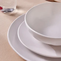 Online Scarlet 18-Piece Stoneware Dinner Set for 6 People, White See All Dinner Sets|Stoneware Dinner Sets