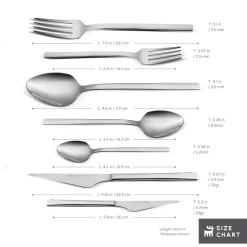 Sale Sedir 84-Piece Stainless Steel Cutlery Set for 12 People, Silver Cutlery Sets