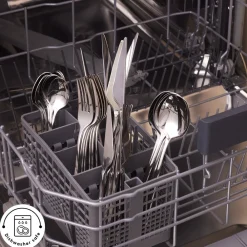 Clearance Serena 84-Piece Stainless Steel Cutlery Set for 12 People, Silver Cutlery Sets