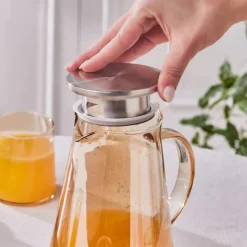 Outlet Serene 7-Piece Tumbler Glass Set, Amber Tumbler Glasses