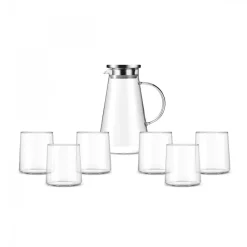 Best Serene 7-Piece Tumbler Glass Set, Transparent Tumbler Glasses