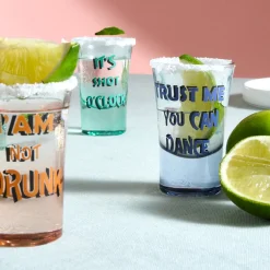 Discount Shotless 4-Piece Shot Glass Set for 4 People, 34ml, Multi Mixed Glass Sets|Tumbler Glasses