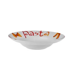 Sale Sicilia 5-Piece Porcelain Pasta Set for 4 People, White Multi Serving Platters