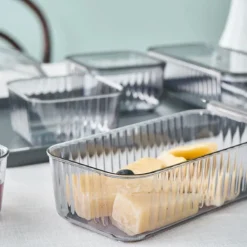 Sienna 6 Piece Breakfast Storage Container Set, Black Transparent Storage Containers