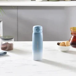 Clearance Skyfall Leak-Proof Stainless Steel Flask, 500ml, Blue Stainless Steel Flasks