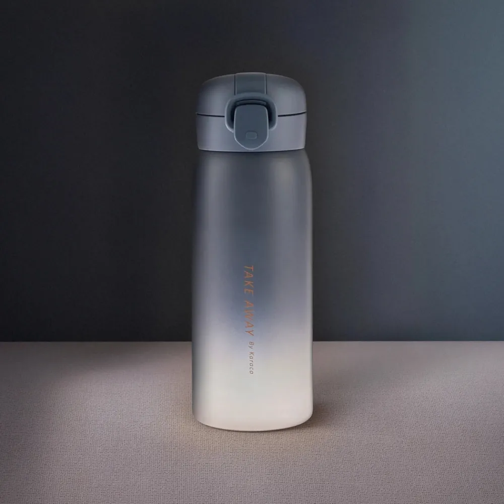 Clearance Skyfall Leak-Proof Stainless Steel Flask, 500ml, Blue Stainless Steel Flasks