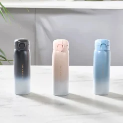 Clearance Skyfall Leak-Proof Stainless Steel Flask, 500ml, Blue Stainless Steel Flasks