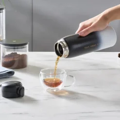 New Skyfall Leak-Proof Stainless Steel Flask, 500ml, Black Stainless Steel Flasks