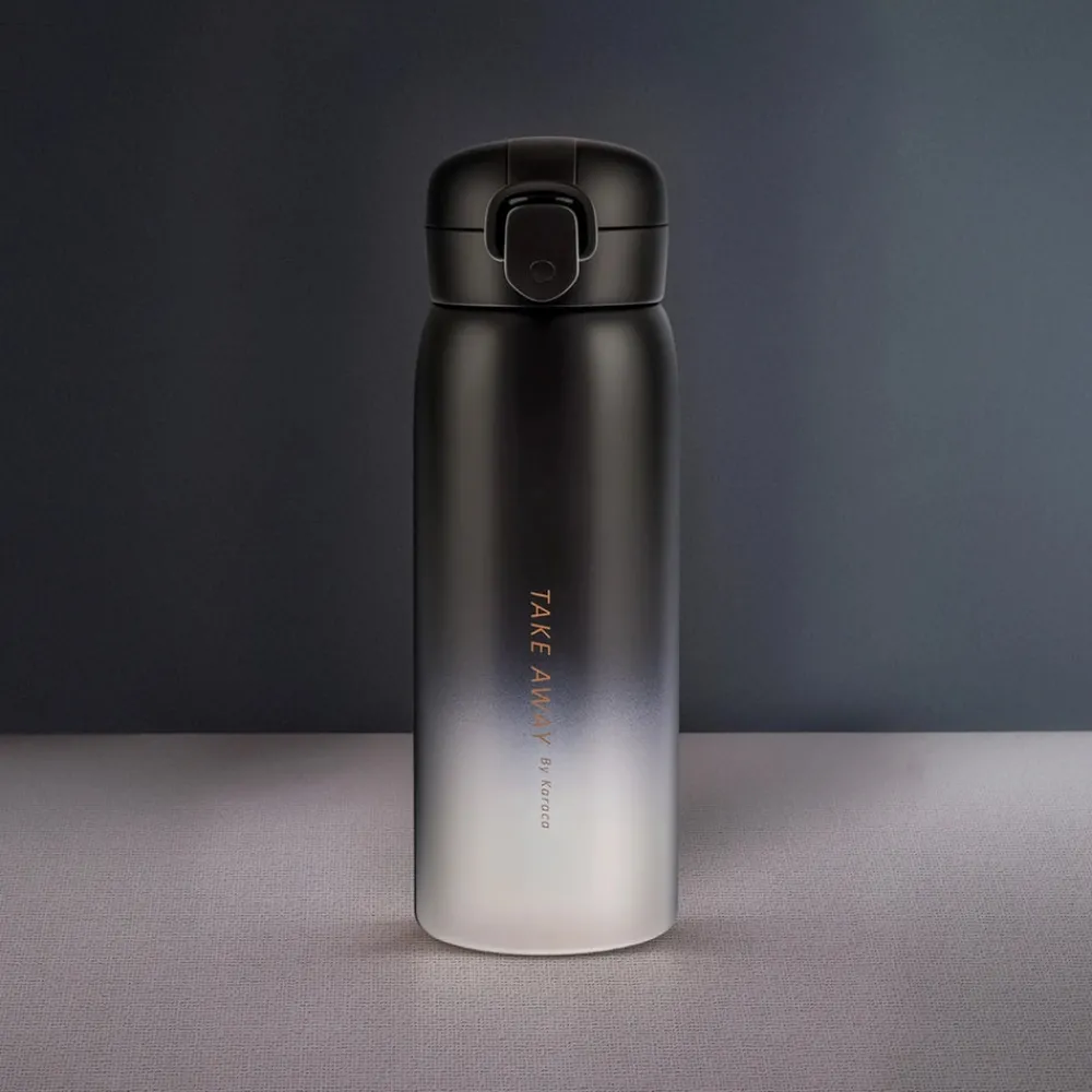 Discount Skyfall Leak-Proof Stainless Steel Flask, 350ml, Black Stainless Steel Flasks