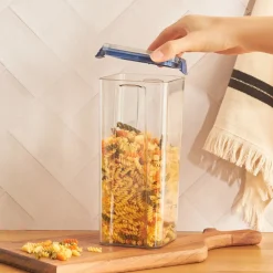 Outlet Solida Storage Container, 1800ml, Blue Transparent Storage Containers