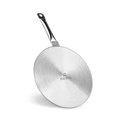 New Stainless Steel Induction Hob Plate Adapter, 23.5cm, Grey Induction Cookware