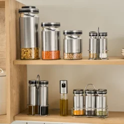 Discount Stellum 6-Piece Spice Jar Set, Spice Jars
