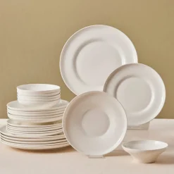 New Stream Bone China Selene 24-Piece Dinner Set for 6 People, White See All Dinner Sets|Bone China Dinner Sets