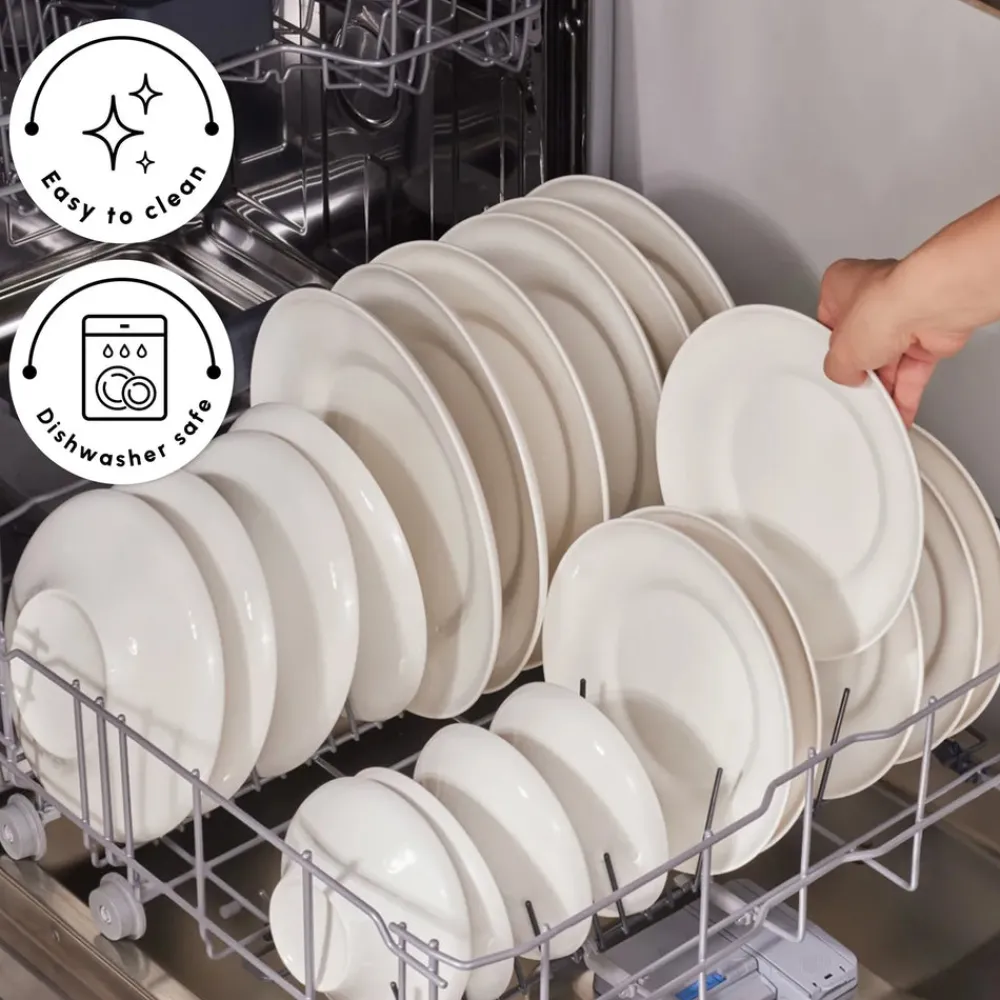 New Stream Bone China Selene 24-Piece Dinner Set for 6 People, White See All Dinner Sets|Bone China Dinner Sets