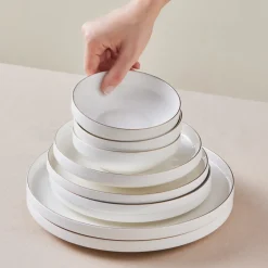 New Stream Bone China Saturn 24-Piece Dinner Set for 6 People, Gold See All Dinner Sets|Bone China Dinner Sets