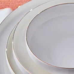 New Stream Bone China Saturn 24-Piece Dinner Set for 6 People, Gold See All Dinner Sets|Bone China Dinner Sets