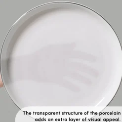 Discount Stream Bone China Favaro 53-Piece Dinner Set for 12 People, Platin See All Dinner Sets|Bone China Dinner Sets