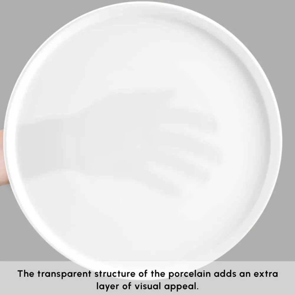 Best Stream Bone China Bomo 53-Piece Dinner Set for 12 People, White See All Dinner Sets|Bone China Dinner Sets