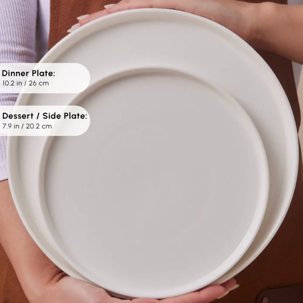 Best Stream Bone China Bomo 53-Piece Dinner Set for 12 People, White See All Dinner Sets|Bone China Dinner Sets