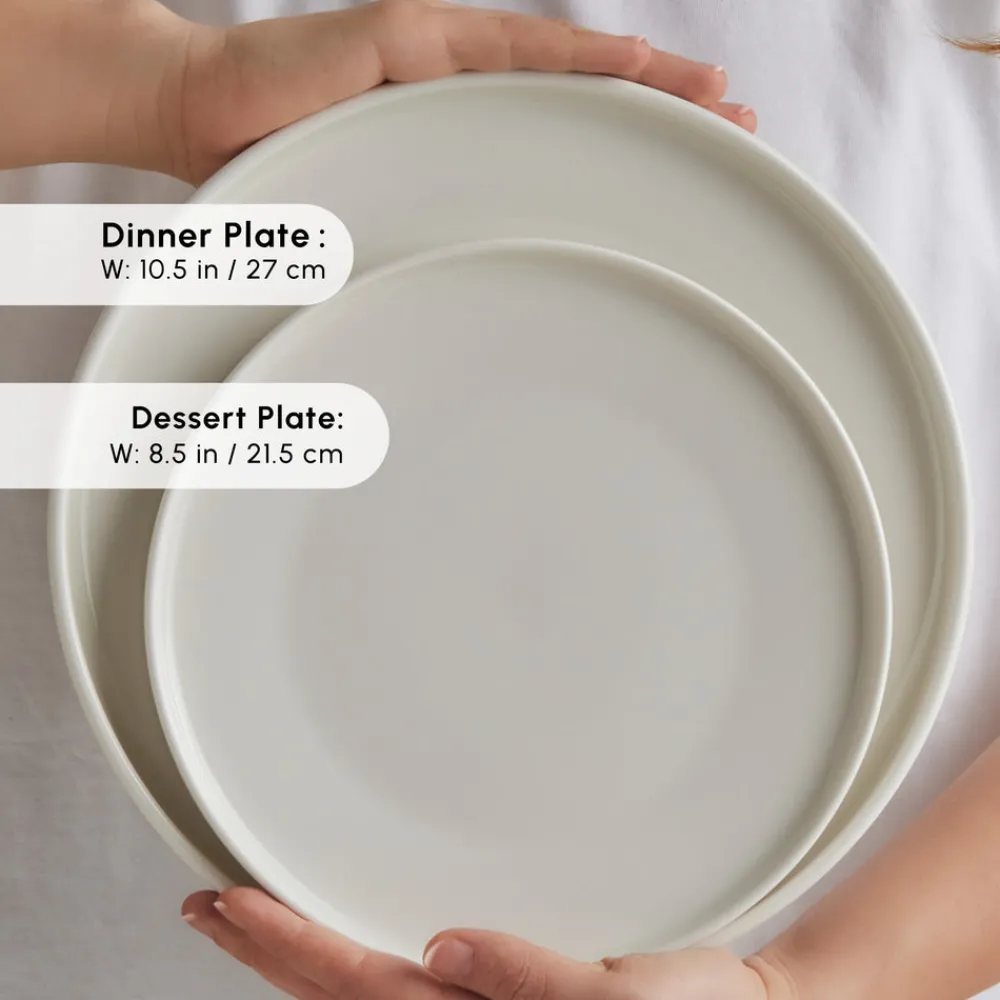 Sale Stream Bone China Felix XL 18-Piece China Dinner Set for 6 People, White See All Dinner Sets|Bone China Dinner Sets