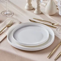 Outlet Stream Bone China Saturn 24-Piece Dinner Set for 6 People, White See All Dinner Sets|Bone China Dinner Sets