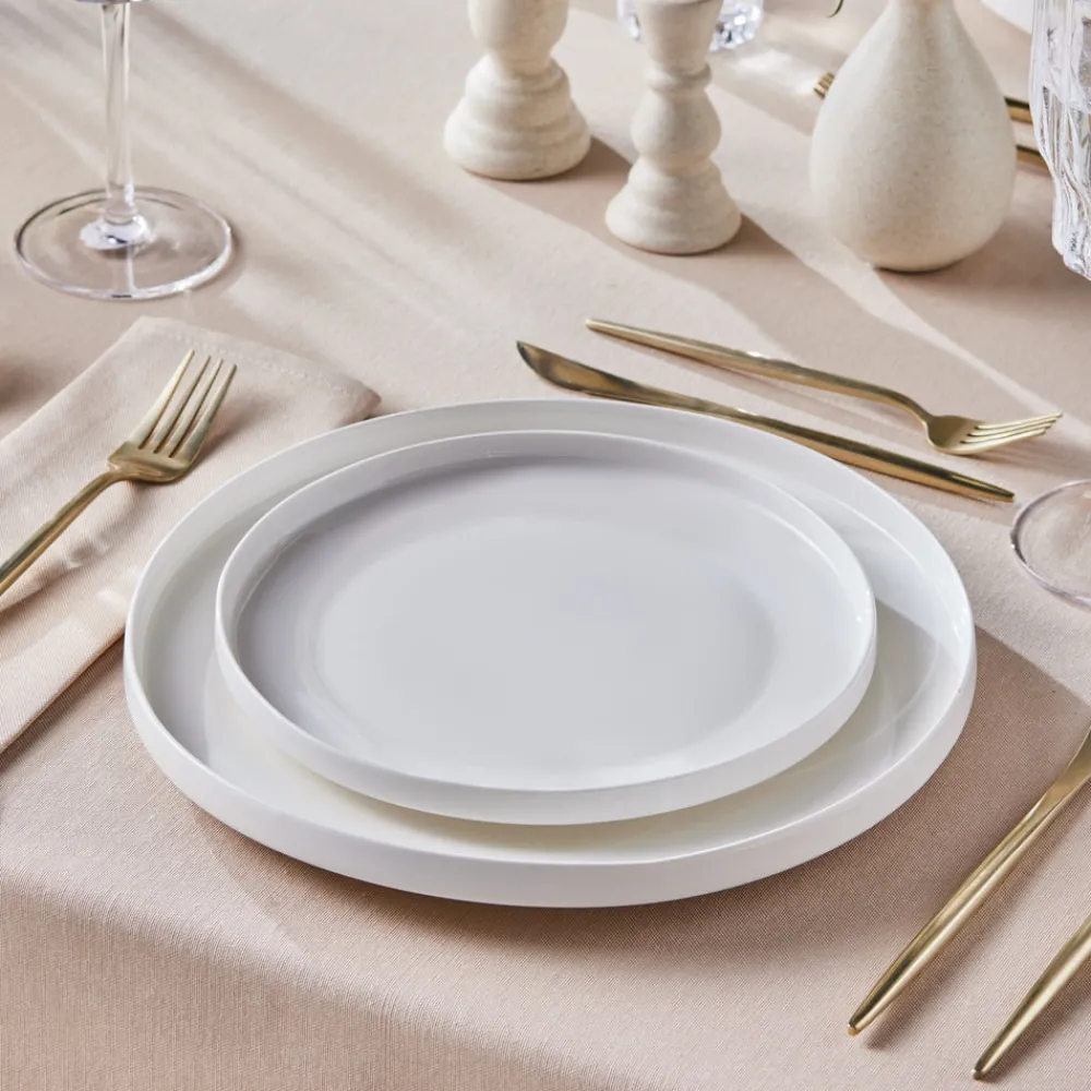 Outlet Stream Bone China Saturn 24-Piece Dinner Set for 6 People, White See All Dinner Sets|Bone China Dinner Sets