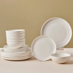 Online Stream Bone China Remi 18-Piece Bone China Dinner Set for 6 People, White See All Dinner Sets|Bone China Dinner Sets