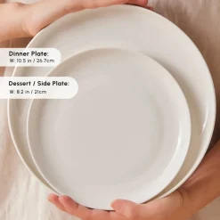 Online Stream Bone China Remi 18-Piece Bone China Dinner Set for 6 People, White See All Dinner Sets|Bone China Dinner Sets